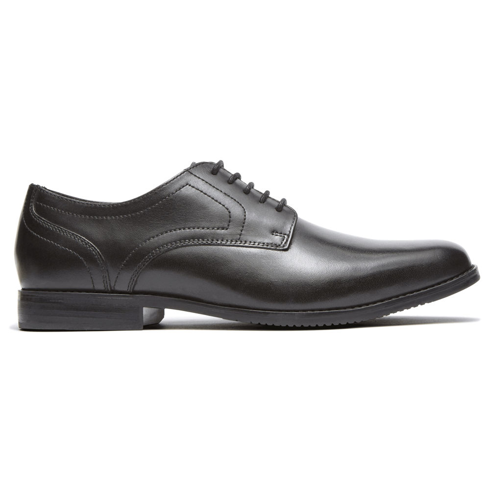 Rockport Singapore Mens Oxfords - Style Purpose Plain Toe Black - LD5192740